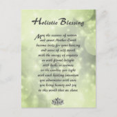 Green Sparkle Holistic Sessing Postkarte (Vorderseite)