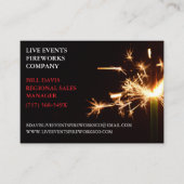 Green Sparkler Juli 4. Store Sales Fireworks Visitenkarte (Vorderseite)