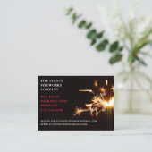 Green Sparkler Juli 4. Store Sales Fireworks Visitenkarte (Stehend Vorderseite)