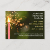 Green Sparkler Juli 4. Store Sales Fireworks Visitenkarte (Vorderseite)