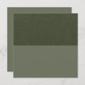 Green Speckle Flat Note Card - Anpassbar Mitteilungskarte (Vorne/Hinten)