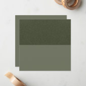 Green Speckle Flat Note Card - Anpassbar Mitteilungskarte (Vorderseite/Rückseite Beispiel)