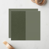 Green Speckle-Karte mit zwei Tonen Moos - Anpassen Mitteilungskarte (Vorderseite/Rückseite Beispiel)
