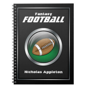Green Sphere - Fantasy Football Notebook Notizblock