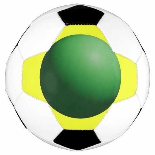Green Sphere on Yellow Soccer Ball (Vorderseite)