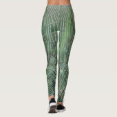 Green Spider Web Print Leggings & Yoga Pants (Rückseite)