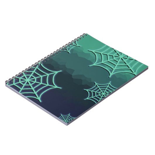 Green Spiderweb Notizblock (Linke Seite)
