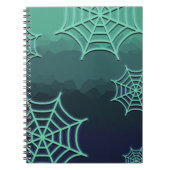 Green Spiderweb Notizblock (Vorderseite)