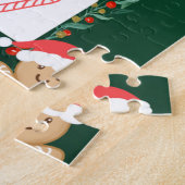 Green spielful Festiv Christmas Bingo Jigsaw Puzzl Puzzle (Seite)