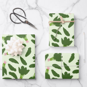 Green Spinach Blätter Muster