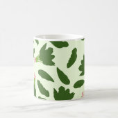 Green Spinach Blätter Muster Kaffeetasse (Mittel)