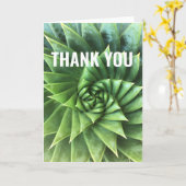 Green Spiral Aloe Polyphylla Karte (Gelbe Blume)