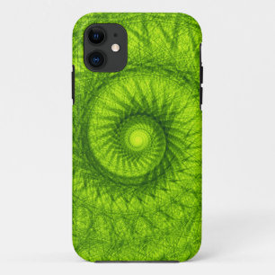 Green Spiral Fraktal Case-Mate iPhone Hülle