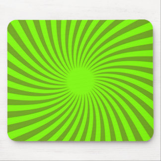 Green Spiral Mouse Pad Mousepad