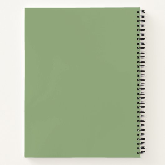 Green Spiral Notebook Notizblock (Rückseite)