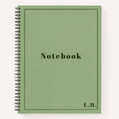 Green Spiral Notebook Notizblock (Vorderseite)