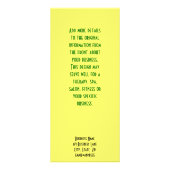 Green Spiral Scratch Werbekarte (Hinten)