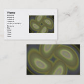 Green Spirals Business Card Visitenkarte (Vorne/Hinten)