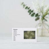 Green Spirals Business Card Visitenkarte (Stehend Vorderseite)