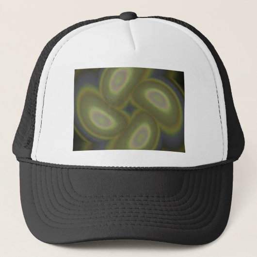 Green Spirals Hat Truckerkappe (Vorderseite)