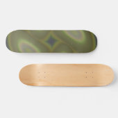 Green Spirals Skateboard (Horizontal)