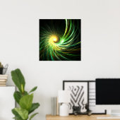 Green Spiralstar - Poster (Heimbüro)