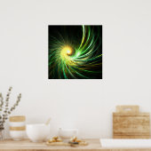 Green Spiralstar - Poster (Küche)