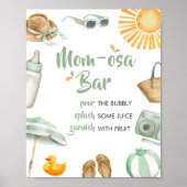 Green Splish Splash Baby Dusche Mama Osa Bar Poster (Vorne)