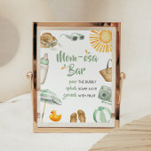 Green Splish Splash Baby Dusche Mama Osa Bar Poster