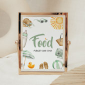 Green Splish Splash Baby Duschnahrung Poster