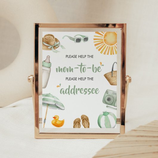 Green Splish Splash Baby Duschvorrichtung Poster