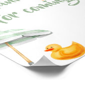 Green Splish Splash Vielen Dank für Ihr Kommen Poster (Ecke)