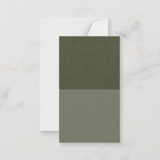 Green Split Design Flat Note Card - Anpassen Mitteilungskarte (Vorderseite)