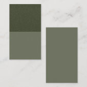 Green Split Design Flat Note Card - Anpassen Mitteilungskarte (Vorne/Hinten)