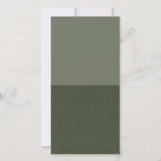 Green Split Texture Flat Card - Anpassbar Ankündigung (Vorderseite)