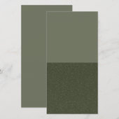 Green Split Texture Flat Card - Anpassbar Ankündigung (Vorne/Hinten)