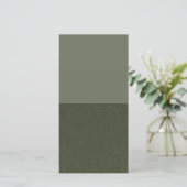 Green Split Texture Flat Card - Anpassbar Ankündigung (Stehend Vorderseite)