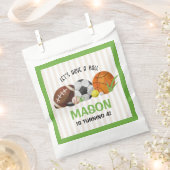 Green Sports Basketball Geburtstagsparty Geschenktütchen (Ausgeschnitten)