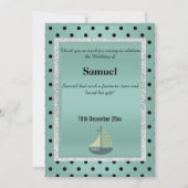 Green Spot zum Thema Nautic Dankeschön Card Einladung (Rückseite)