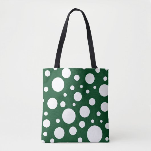 Green Spots Tote Bag Tasche (Vorderseite)