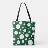Green Spots Tote Bag Tasche (Rückseite)