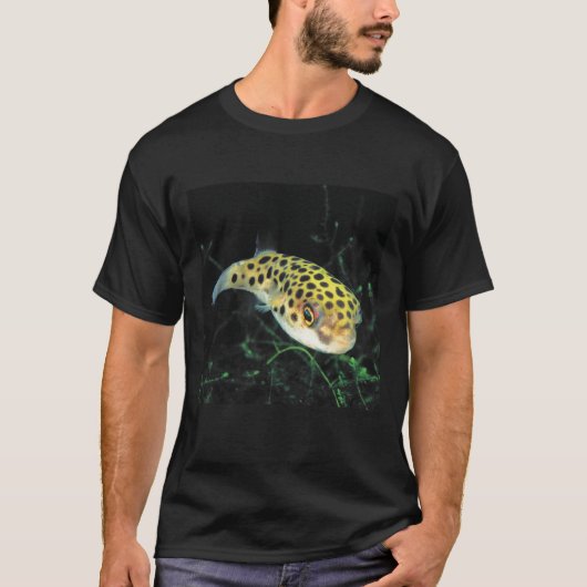 Green spotted puffer T-Shirt (Vorderseite)