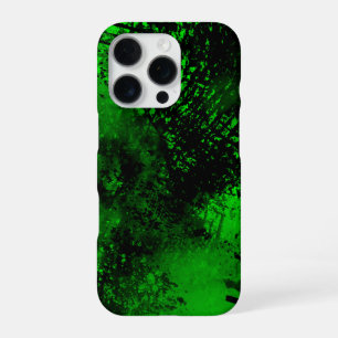Green Spray Paint Effect iPhone 16 Fall Pro Hülle