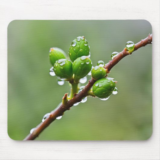 Green Spring Buds Mousepad (Vorne)