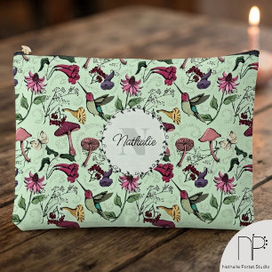 Green Spring Garden Hummingbird Toilettenartikel Zubehörtasche