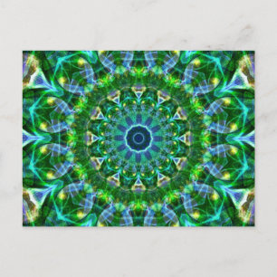 Green Spring Kaleidoskop Postkarte