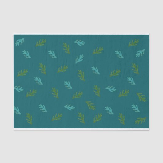 Green Spruce Twigs - Aufstieg eines Waldes Seidenpapier (Vorderseite)