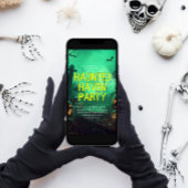 Green Spuk Haven Halloween-Party Einladung