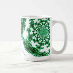 Green Spun Thread Kaffeetasse