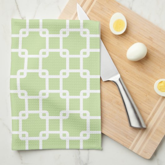 Green Square Link Muster Ktichen Handtücher (Viertel Falte)